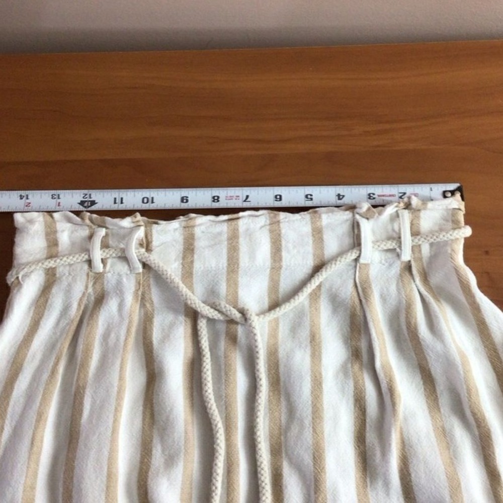 SALE American Eagle Outfitters Striped Paperbag Waist Skirt Women's Size S - Picture 3 of 6